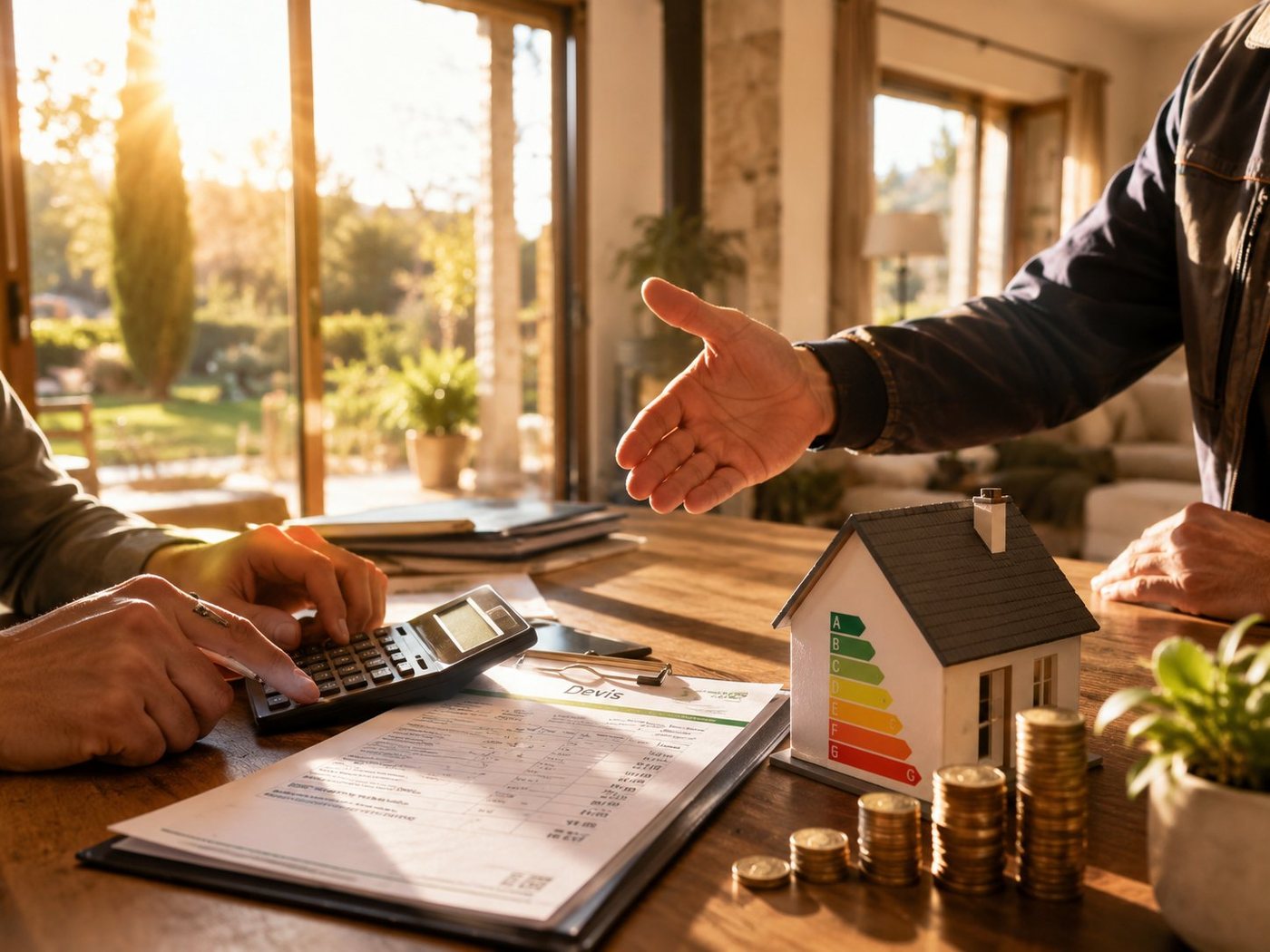 Calcul des aides et du budget de rénovation avec un conseiller