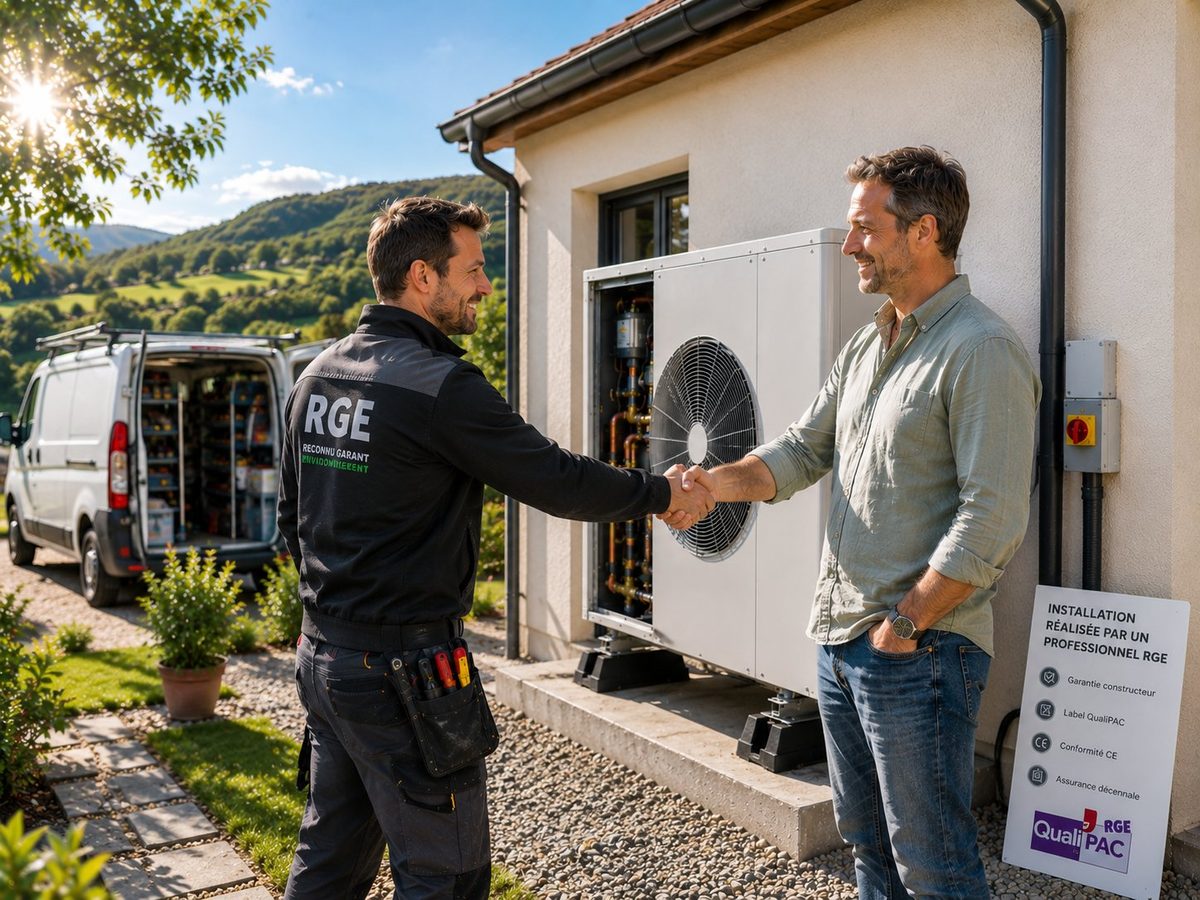 Professionnel RGE et poignée de main de confiance, garantie des travaux certifiés